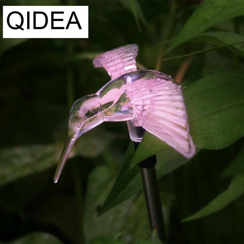 QIDEA Outdoor Solar Garden Stake Light - Color Changing Decorative LED Stake Lamp In-ground Landscaping Lighting for Garden Patio Yard Lawn Pathway Flower Bed Decor Decorations Figurine Hummingbird - Image 2